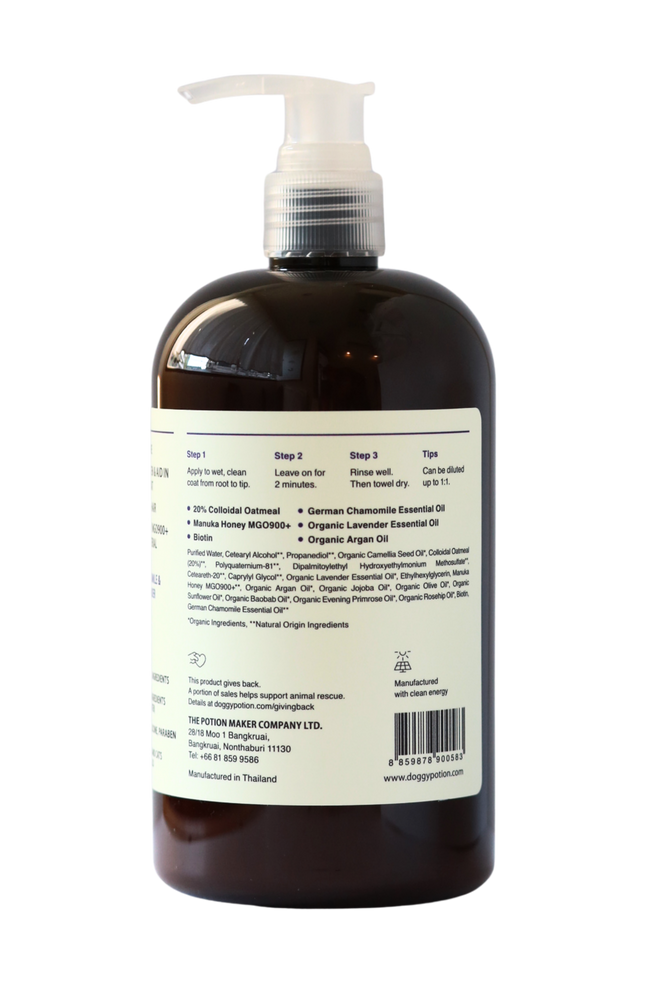 Doggypotion RELAX Oatmeal Conditioner w/Manuka Honey (New improved formula)